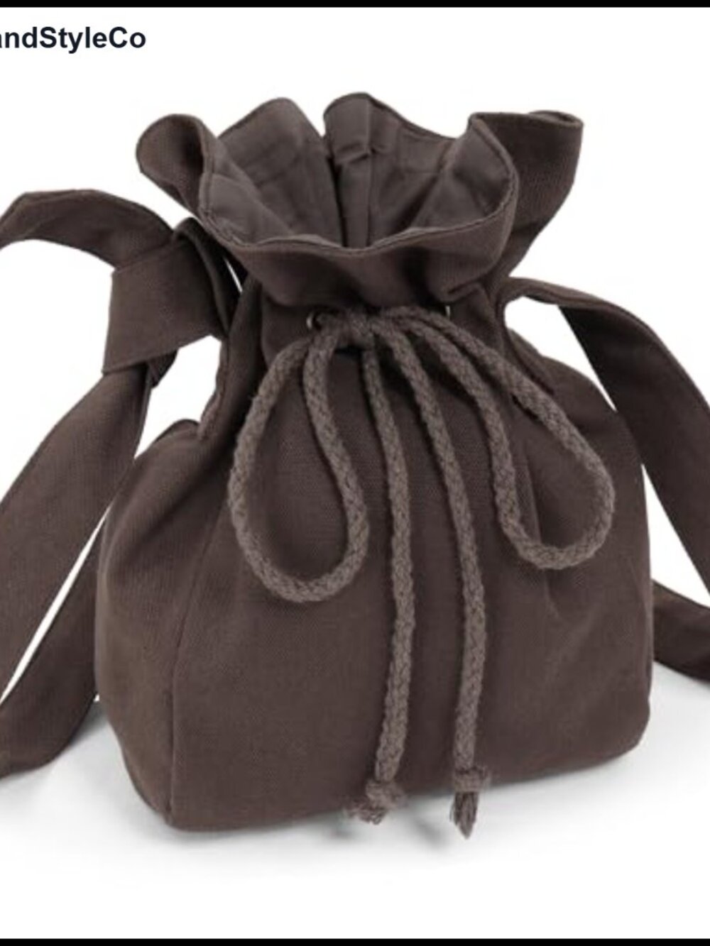 Medieval Drawstring Shoulder Bag Canvas Renaissance Costume Accessory